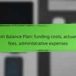 Cash Balance Plan: funding costs, actuarial fees, administrative expenses