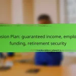 Pension Plan: guaranteed income, employer funding, retirement security