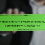 Variable Annuity: investment options, potential growth, market risk