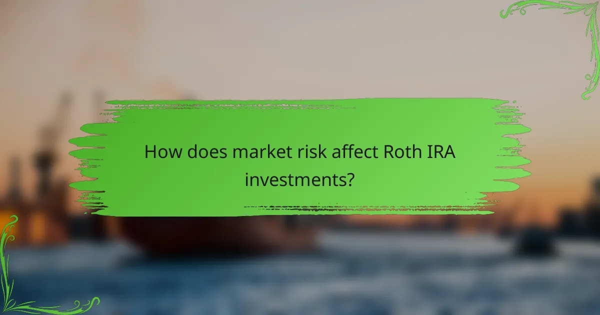 How does market risk affect Roth IRA investments?
